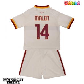 AS Roma Donyell Malen #14 Dětské Venkovní dres komplet 2026-27 Krátký Rukáv (+ trenýrky)